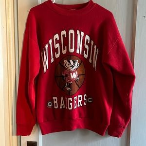 Wisconsin badgers crew neck